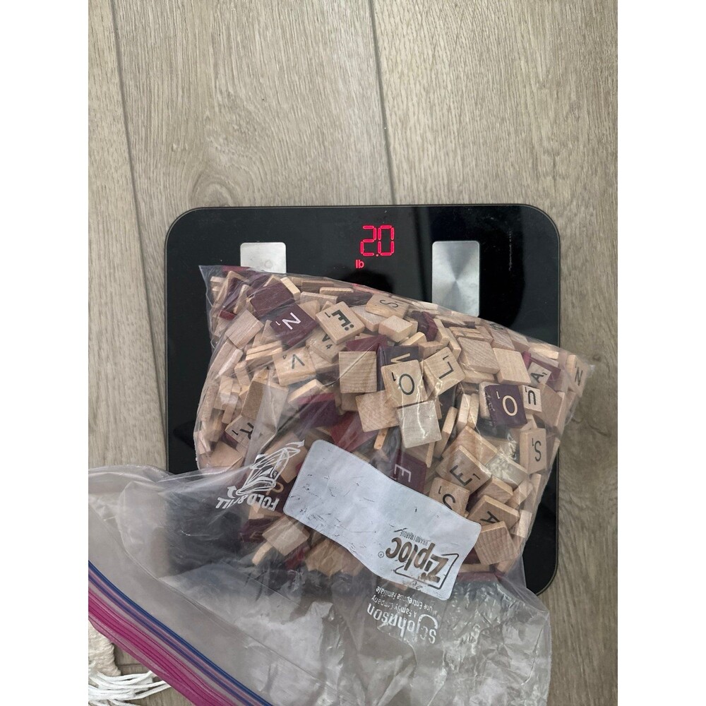 Vintage wooden scrabble tiles 2# random assorted
